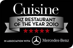 Cuisine NZ Restaurant of the Year Finalists 2010